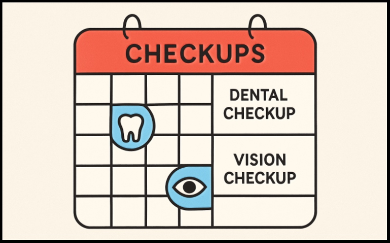 Routine Dental and Vision Exams